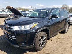 Salvage cars for sale from Copart Hillsborough, NJ: 2017 Toyota Highlander LE