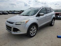 Salvage cars for sale at San Antonio, TX auction: 2014 Ford Escape Titanium