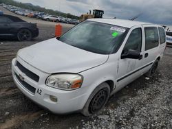 Salvage cars for sale from Copart Madisonville, TN: 2008 Chevrolet Uplander Incomplete