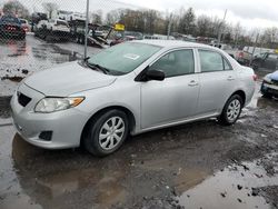 Salvage cars for sale from Copart Chalfont, PA: 2009 Toyota Corolla Base