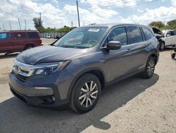 Honda Pilot EXL salvage cars for sale: 2020 Honda Pilot EXL