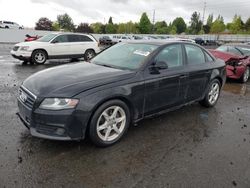 Salvage cars for sale at Portland, OR auction: 2009 Audi A4 2.0T Quattro