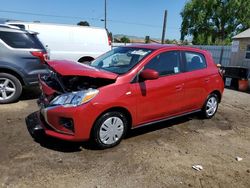 Salvage cars for sale from Copart San Martin, CA: 2021 Mitsubishi Mirage ES
