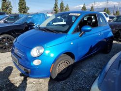 Salvage cars for sale at Rancho Cucamonga, CA auction: 2016 Fiat 500 POP