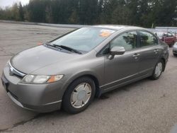 Vehiculos salvage en venta de Copart Arlington, WA: 2006 Honda Civic Hybrid