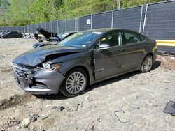 Salvage cars for sale at Waldorf, MD auction: 2015 Ford Fusion SE Hybrid