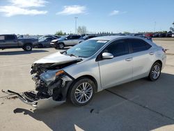 Toyota Corolla L salvage cars for sale: 2015 Toyota Corolla L