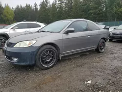 Salvage cars for sale from Copart Graham, WA: 2005 Honda Civic EX