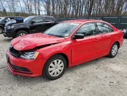 Salvage cars for sale at Candia, NH auction: 2015 Volkswagen Jetta Base