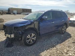 Salvage cars for sale from Copart Kansas City, KS: 2018 Nissan Pathfinder S