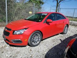 Salvage cars for sale at Cicero, IN auction: 2016 Chevrolet Cruze Limited ECO