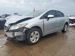 Salvage cars for sale from Copart Grand Prairie, TX: 2014 Honda Civic LX