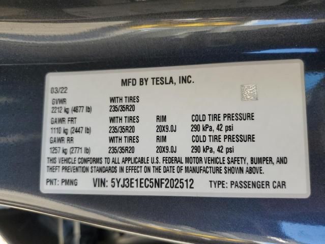 2022 Tesla Model 3