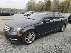 Salvage cars for sale at Concord, NC auction: 2012 Mercedes-Benz C 250