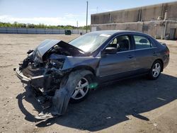 Salvage cars for sale from Copart Fredericksburg, VA: 2003 Honda Accord EX