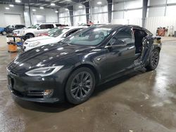 Salvage cars for sale from Copart Ham Lake, MN: 2019 Tesla Model S