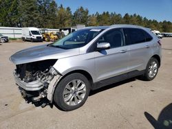 Salvage cars for sale at Eldridge, IA auction: 2019 Ford Edge Titanium