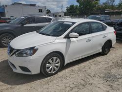 Salvage cars for sale from Copart Opa Locka, FL: 2016 Nissan Sentra S