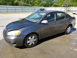 Salvage cars for sale from Copart Savannah, GA: 2005 Toyota Corolla CE