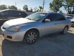 Honda Accord SE salvage cars for sale: 2007 Honda Accord SE