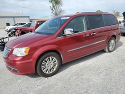 Salvage cars for sale at Tulsa, OK auction: 2015 Chrysler Town & Country Touring L
