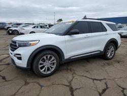 Salvage cars for sale at Woodhaven, MI auction: 2021 Ford Explorer XLT