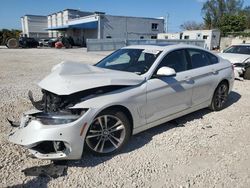 BMW 4 Series salvage cars for sale: 2018 BMW 430I Gran Coupe