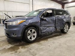 Salvage cars for sale at Avon, MN auction: 2016 Toyota Highlander Limited