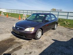 Honda Civic LX salvage cars for sale: 2001 Honda Civic LX