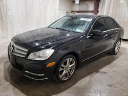 Salvage cars for sale at Leroy, NY auction: 2012 Mercedes-Benz C 300 4matic