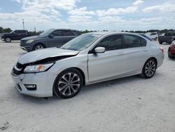 Honda Accord Sport salvage cars for sale: 2014 Honda Accord Sport