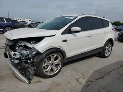 Salvage cars for sale at Grand Prairie, TX auction: 2018 Ford Escape Titanium