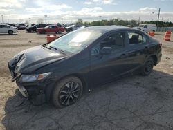 Salvage cars for sale at Indianapolis, IN auction: 2013 Honda Civic EXL
