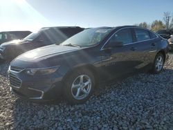 Chevrolet salvage cars for sale: 2017 Chevrolet Malibu LS