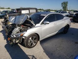 Salvage cars for sale at Kansas City, KS auction: 2021 Nissan Sentra SV