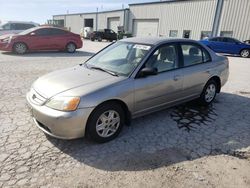 Salvage cars for sale from Copart Kansas City, KS: 2003 Honda Civic LX