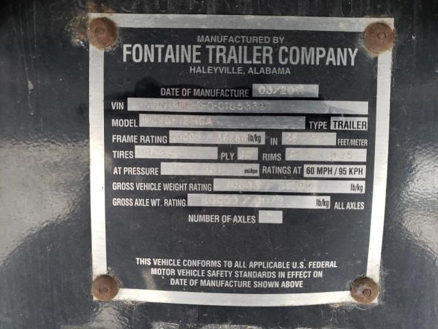 2012 Fontaine Trailer
