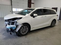 Salvage cars for sale at Wilmer, TX auction: 2021 Toyota Sienna XLE