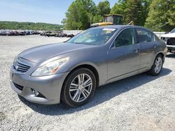 Salvage cars for sale from Copart Concord, NC: 2013 Infiniti G37 Base