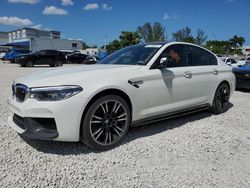 Salvage cars for sale from Copart Opa Locka, FL: 2018 BMW M5