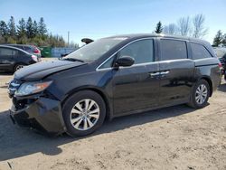 Salvage cars for sale from Copart Bowmanville, ON: 2015 Honda Odyssey EXL