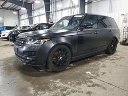 Salvage cars for sale from Copart Ham Lake, MN: 2016 Land Rover Range Rover HSE