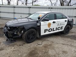 Salvage cars for sale from Copart West Mifflin, PA: 2016 Ford Taurus Police Interceptor