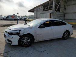 Vehiculos salvage en venta de Copart Corpus Christi, TX: 2017 Chevrolet Malibu LS