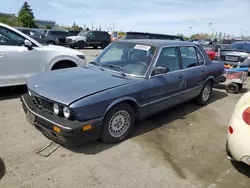 Salvage cars for sale at Vallejo, CA auction: 1986 BMW 528 E Automatic