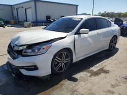 Honda Accord Sport salvage cars for sale: 2017 Honda Accord Sport