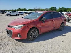 Salvage cars for sale at San Antonio, TX auction: 2016 Toyota Corolla L