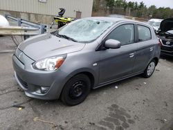 Salvage cars for sale at Exeter, RI auction: 2015 Mitsubishi Mirage DE