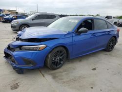 Salvage cars for sale at Grand Prairie, TX auction: 2024 Honda Civic Sport