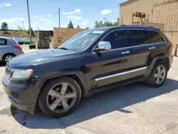 Salvage cars for sale at Gaston, SC auction: 2012 Jeep Grand Cherokee Overland